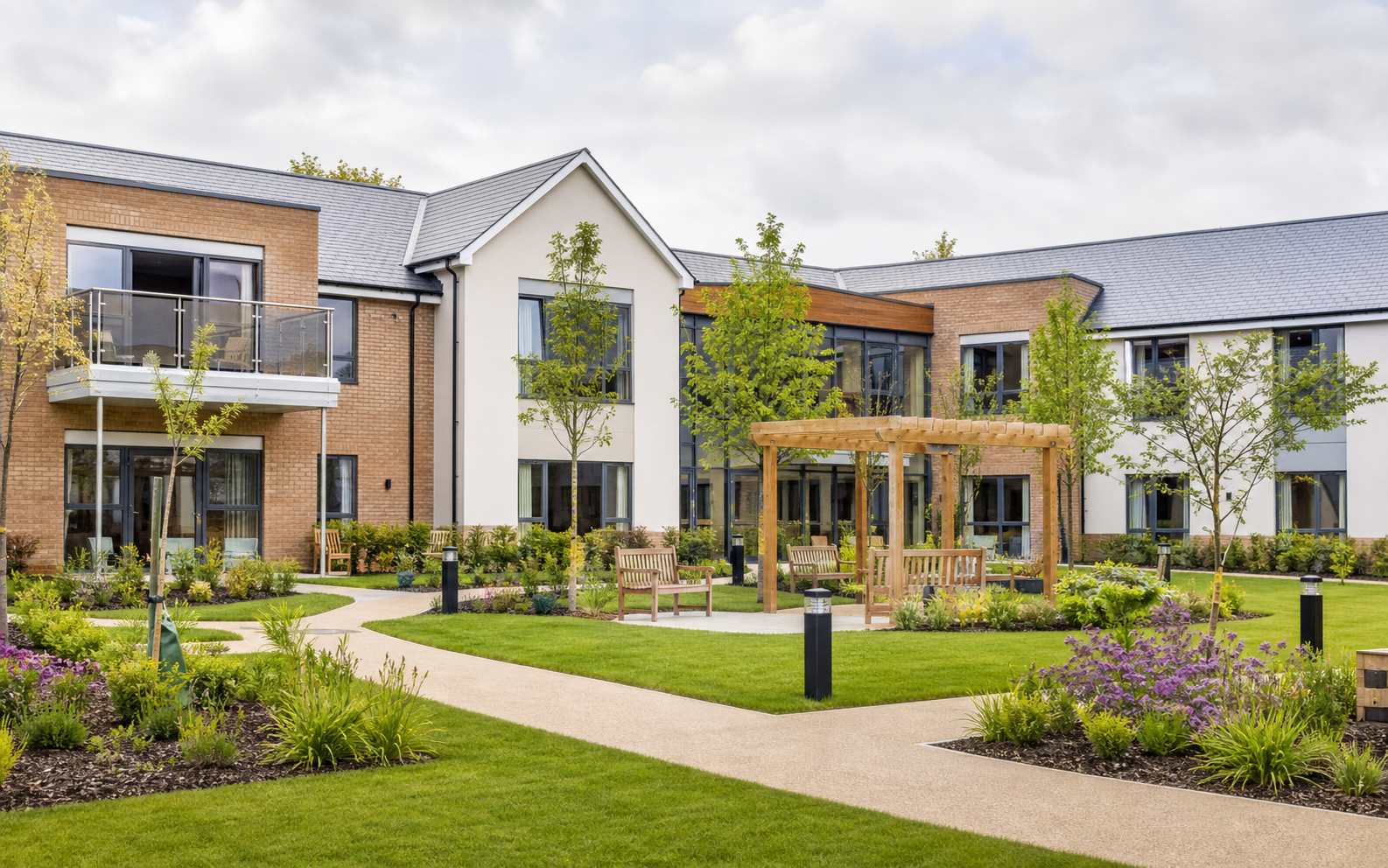 Managed residential care property representing a housing and care utility estate.
